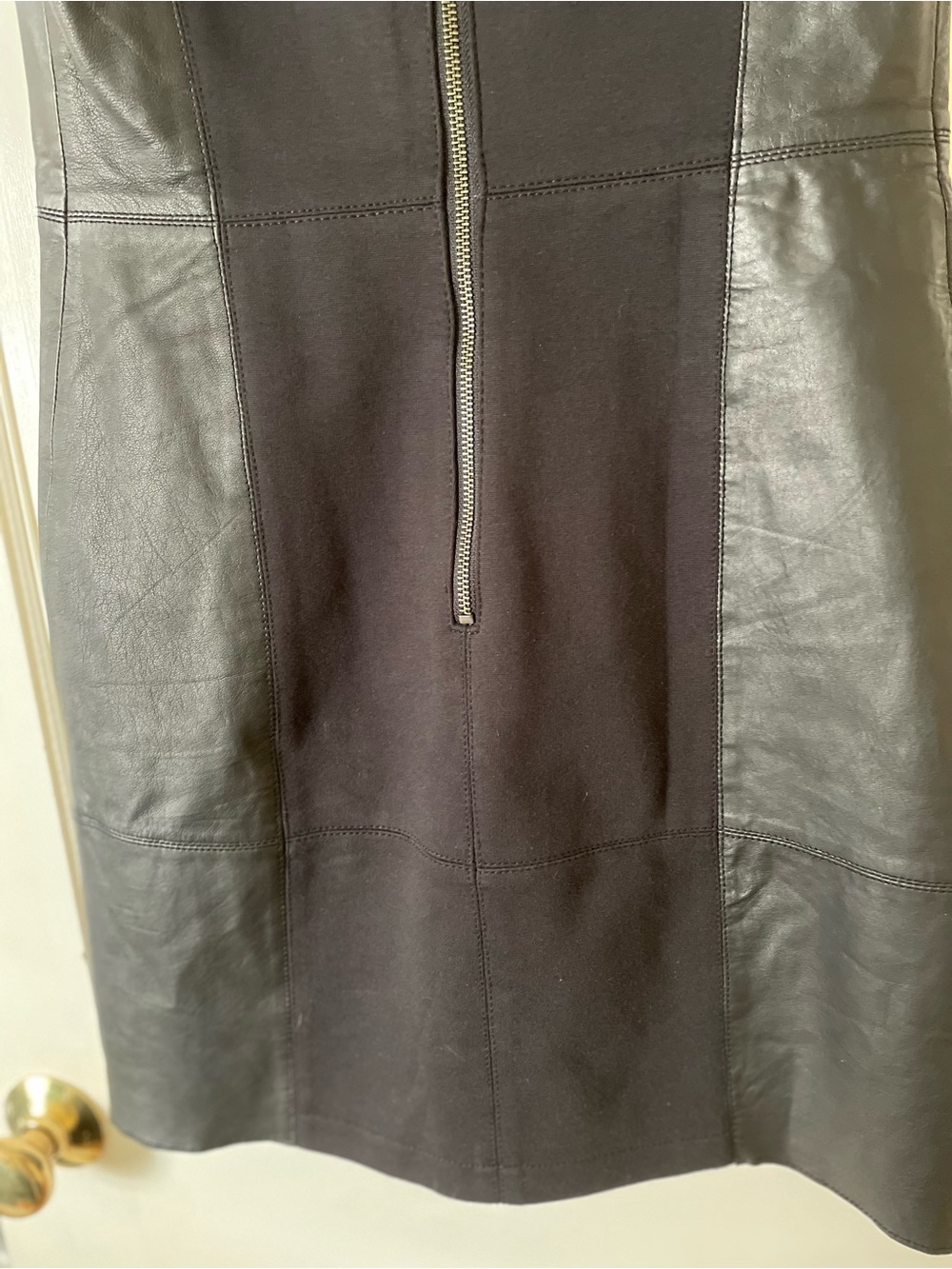 Walter Baker Black Leather Dress Size M - Picture 8 of 12